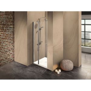 Duschkabine/ Duschabtrennung Dusbad Vital 2 Pendeltür an Festteil für Nischendusche  rechts 1075mm
