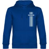 multifanshop Kapuzen Sweatshirt - Paderborn - Streifen - Druck weiß - Hoodie