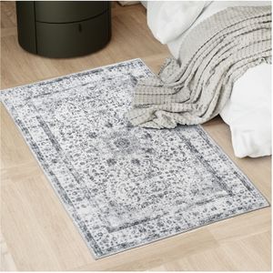 tectake® Vintage Designer Teppich, verschiedene Größen, pflegeleichter, flauschiger Kurzflor, rutschfeste Unterseite