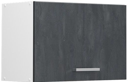Vicco Hängeschrank R-Line Schwarz Beton Weiß 60 cm flach