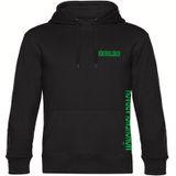 multifanshop Kapuzen Sweatshirt - Mönchengladbach - Brust & Seite - Druck grün - Hoodie