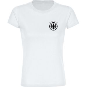 multifanshop Damen T-Shirt - Germany - Adler Retro - Druck schwarz - Frauen