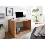 FineBuy Schreibtisch 160 x 80 x 76 cm Akazie Massiv Bürotisch Büromöbel