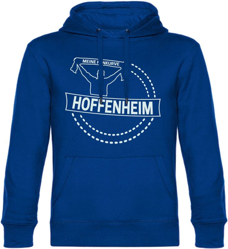 multifanshop Kapuzen Sweatshirt - Hoffenheim - Meine Fankurve - Druck weiß - Hoodie
