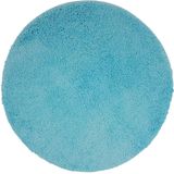 NYVI Badematte NYVISpa Lasalle  - Badezimmerteppich - Rutschfest, Saugfähig, Schnell Trocknend, Fußbodenheizung geeignet, Waschbar, Weich Farbe:Aqua;Größe:Badematte Ø 60 cm
