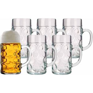 Stölzle Lausitz Maßkrüge Isar 1000 ml 6er Set