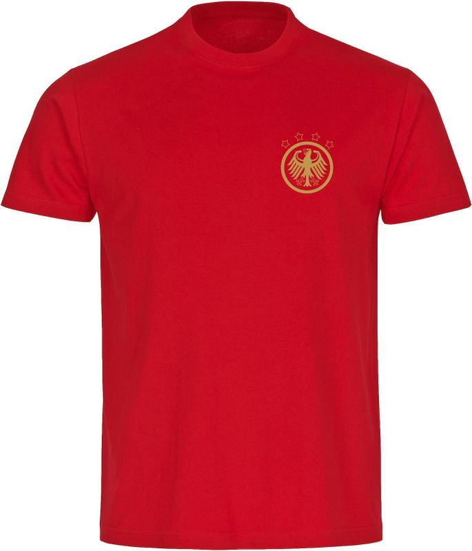 multifanshop Kinder T-Shirt - Deutschland - Adler Retro Gold - Druck gold metallic - Kind