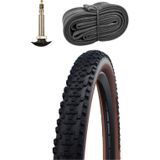 Schwalbe Smart Sam HS624 Fahrradreifen Addix Performance Fahrradmantel Fahrrad MTB 1 Reifen mit Schlauch FV