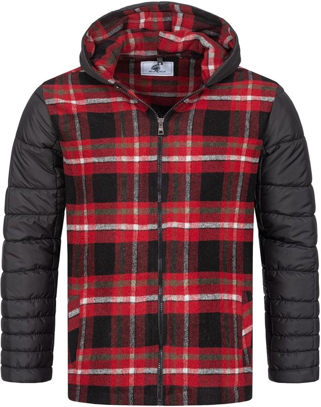 Rock Creek Winterjacke Kariert Regular Fit