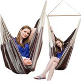 XXL Hängesessel 185x130cm Hängestuhl 2 Personen Hängesitz bis 150kg Baumwolle Hängematte 360° Swifel