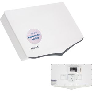 Humax mobile Flachantenne H40D, 4 Teilnehmer Quad LNB, Montagematerial