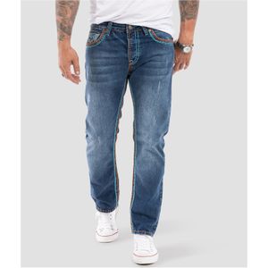 Rock Creek Jeans Comfort Fit dicke Nähte Loose Fit