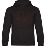 multifanshop Kapuzen Sweatshirt - St. Pauli - Meine Fankurve - Druck braun - Hoodie