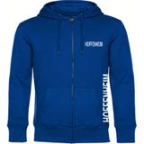 multifanshop Kapuzen Sweatshirt Jacke - Hoffenheim - Brust & Seite - Druck weiß - Sweat