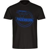 multifanshop Kinder T-Shirt - Paderborn - Meine Fankurve - Druck blau - Kind