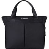 Kikkaboo Wickeltasche Brielle, Clips zur Befestigung, wasserfest, Schultergurt schwarz