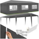 tectake® Pavillon, 9 x 3 m, im Stecksystem, mit UV-Schutz, wasserdicht