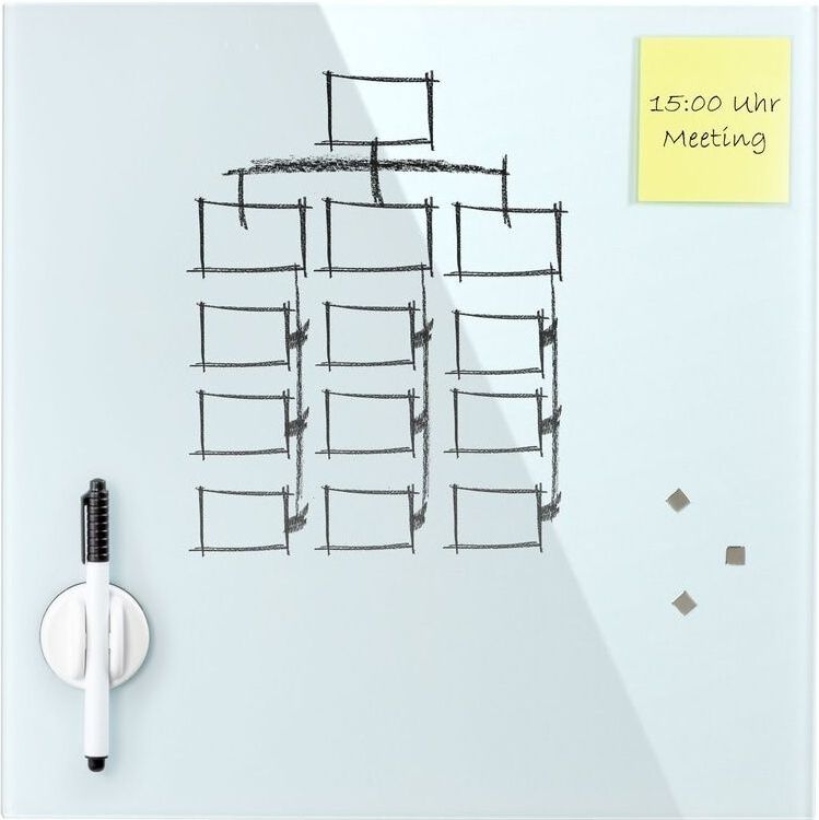 Glas Magnettafel