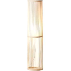 BRILLIANT Lampe Nori Standleuchte 1flg natur/weiß  1x A60, E27, 40W, geeignet für Normallampen (nicht enthalten)  Mit Fußschalter