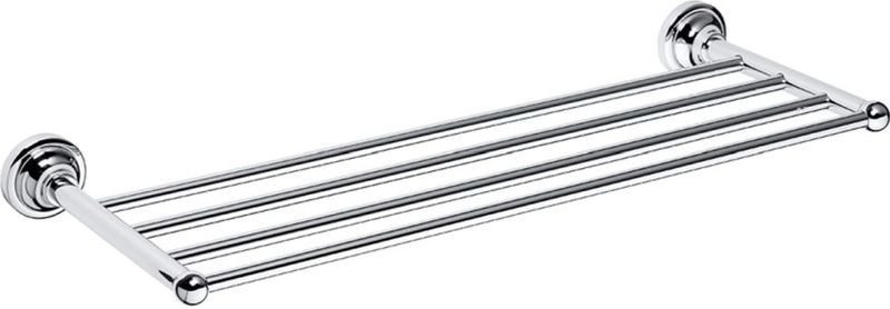 Brillantbad BETRO CHROM Handtuchablage Messing Chrom 665x65x225 mm f�ür Bad & Küche >> zum Bohren