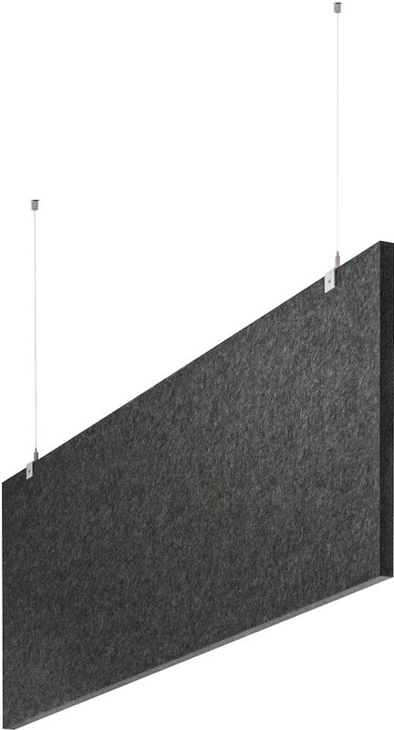 baffel-Set - Deckenträger Farbe: anthrazit, Größe: 200x50x2,5cm
