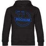 multifanshop Kapuzen Sweatshirt - Bochum - Meine Fankurve - Druck blau - Hoodie