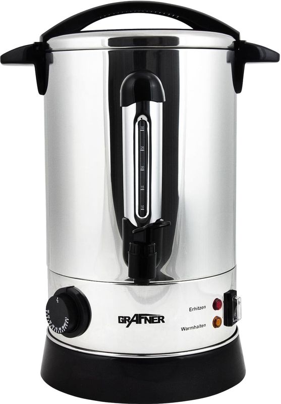 Grafner® XL Heißgetränkeautomat Glühweinkocher 1500 Watt 8,8 Liter HG10741
