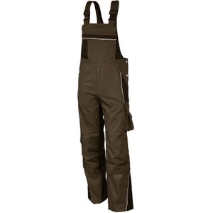QUALITEX HIGH QUALITY WORKWEAR Latzhose PRO haselnuss/kastanie Damen: 52 Herren: 58