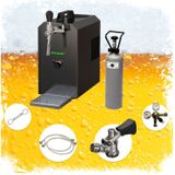 Komplett Set - Zapfanlage STREAM 50 Bierkoffer, Bierzapfanlage, Durchlaufkühler 1-leitig Trockenkühler, ohne