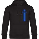 multifanshop Kapuzen Sweatshirt - Duisburg - Streifen - Druck blau - Hoodie