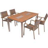 5-tlg. Alu Tischgruppe FLORENCE Garten Tisch Gartenmöbel Sitzgruppe Terrasse