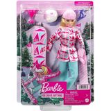 Mattel HCN32 - Barbie - You can be anything - Wintersport Puppe inkl. Zubehör, 30 cm, Spielset