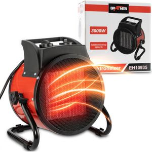 Grafner® Elektroheizer Heizlüfter Bauheizer 3000 Watt Heizstrahler EH10935