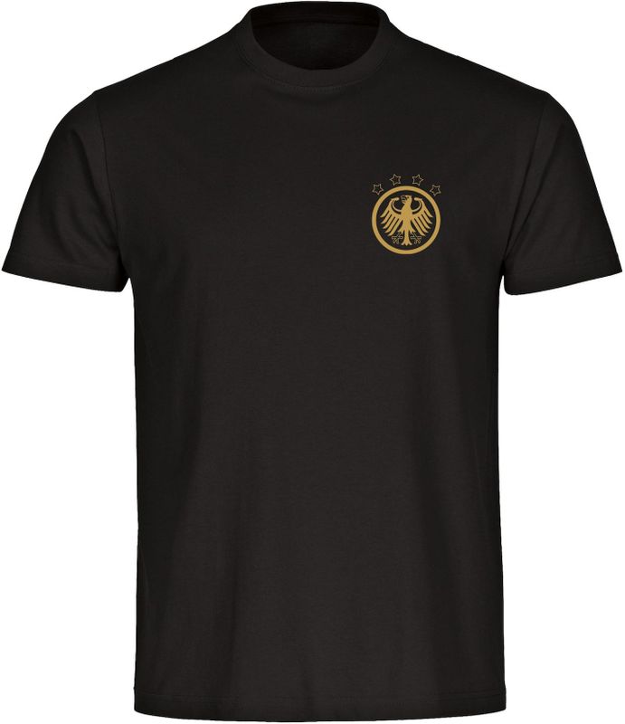 multifanshop Kinder T-Shirt - Germany - Adler Retro Gold - Druck gold metallic - Kind