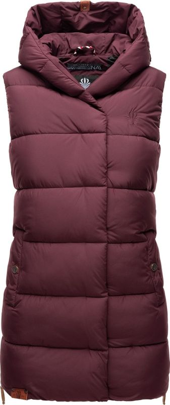 NAVAHOO Damen Designer Steppweste ärmellose Weste mit Kapuze Madilynaa