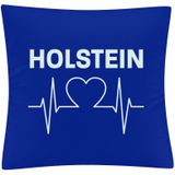 multifanshop Kissenbezug - Holstein - Herzschlag - Druck weiß - Kissen