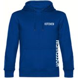 multifanshop Kapuzen Sweatshirt - Hoffenheim - Brust & Seite - Druck weiß - Hoodie