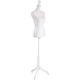 tectake® Schneiderpuppe, Torso, aus Schaumstoff, höhenverstellbar, 133 - 168 cm