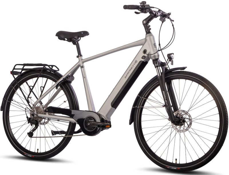 SAXONETTE Deluxe Sport Man 9 Gang Trekking E-Bike Scheibenbremsen