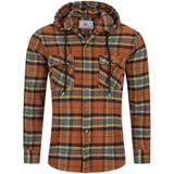 Rock Creek Hemd Kariertes Hemd mit Kapuze Regular Fit