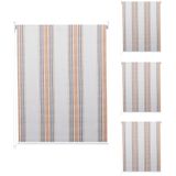 4er-Set Rollo MCW-D52, Fensterrollo Seitenzugrollo Jalousie, 120x230cm Sonnenschutz blickdicht ~ grau/braun/orange