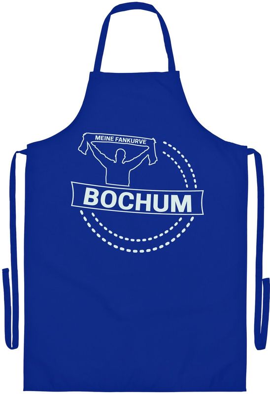 multifanshop Grillschürze - Bochum - Meine Fankurve - Druck weiß - Schürze