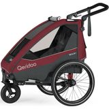Qeridoo Fahrradanhänger Skaja 1 Cayenne Red