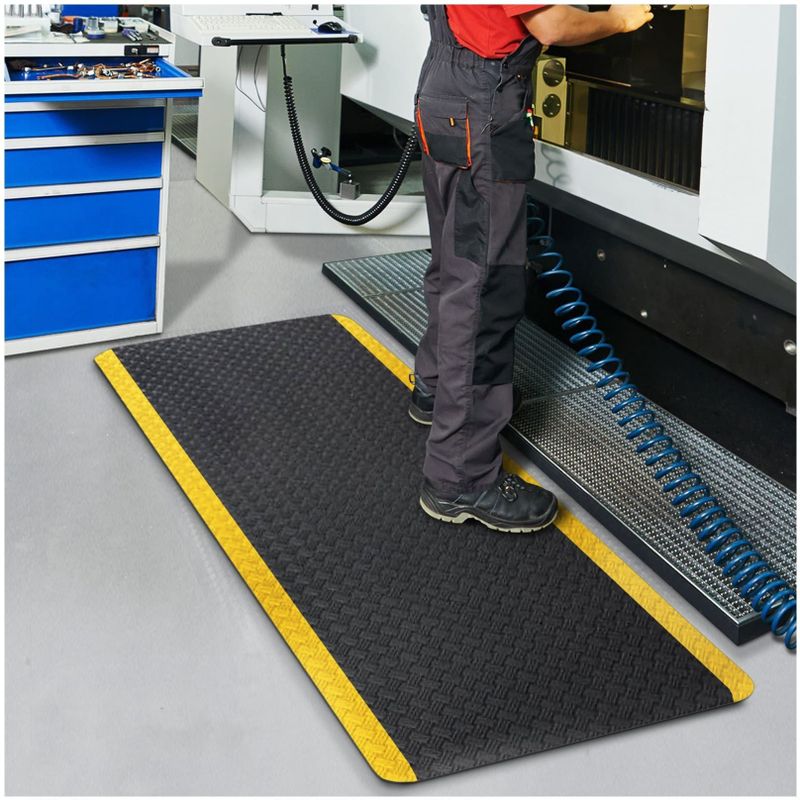 etm Anti-Ermüdungsmatte  HeavyDuty TireTuff  Schwarz-gelb
