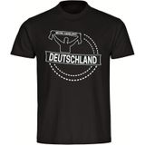 multifanshop Kinder T-Shirt - Deutschland - Meine Fankurve - Druck weiß - Kind