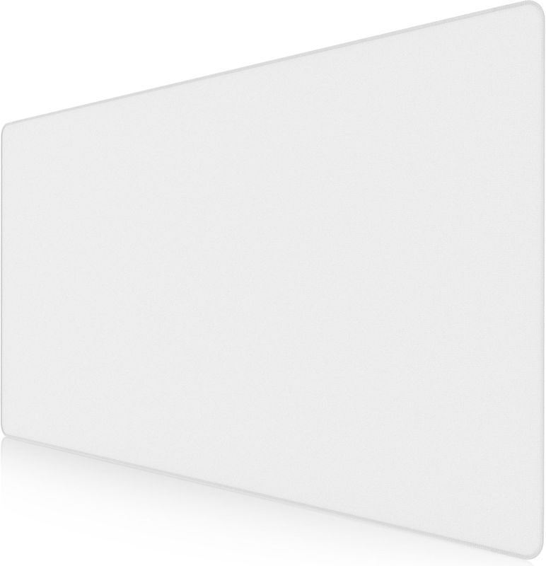 Titanwolf Gaming Mauspad, XXXL Speed Mousepad 1200 x 600 mm, Geschwindigkeit & Präzision, weiß