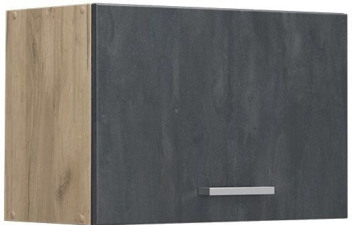 Vicco Hängeschrank R-Line Schwarz Beton Eiche 60 cm flach