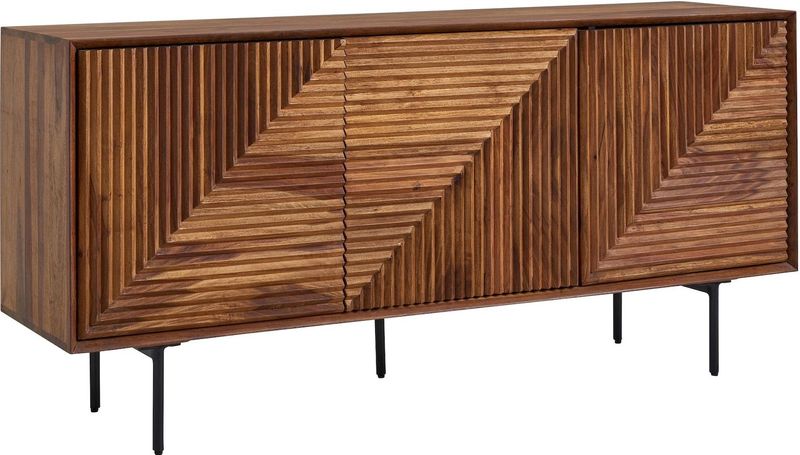 Sideboard FineBuy Kommode 148x72x40 cm Holz Massiv Anrichte Modern Standschrank
