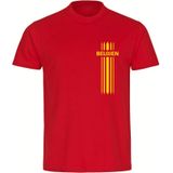 multifanshop Kinder T-Shirt - Belgien - Streifen - Druck gelb - Kind
