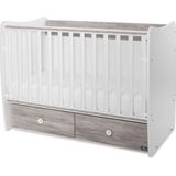 Lorelli Babybett MATRIX NEW Kinderbett 120 x 60 cm, 2 Ebenen, 2 Schubladen dunkelbraun